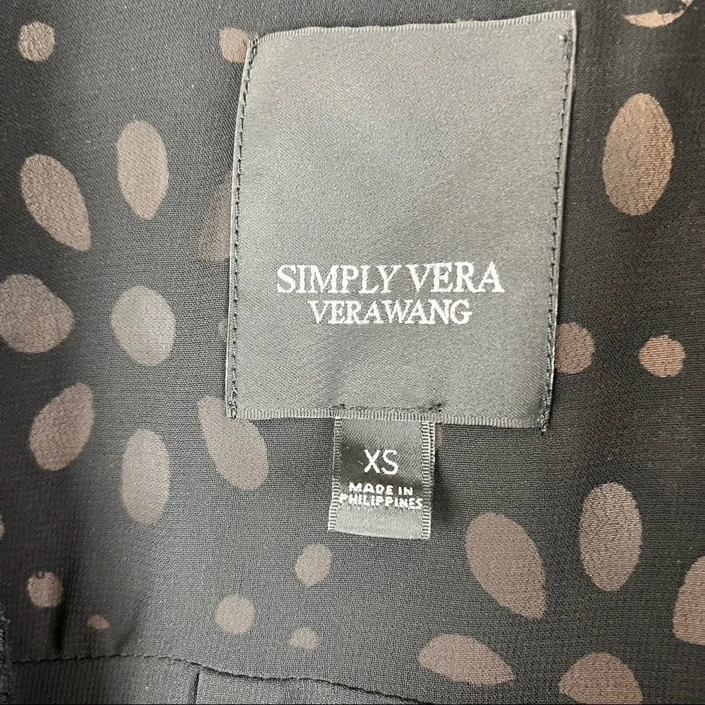 Simply Vera Vera Wang eyelet cardigan pull tie Size XS